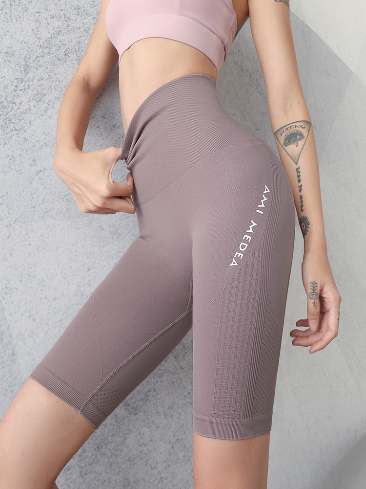 スポーツパンツ シームレスフィット ハイウエストショート