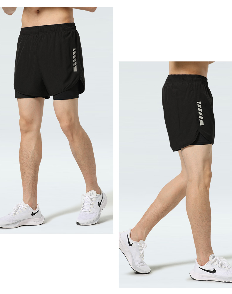 スポーツパンツ 二重構造クールランニングショート