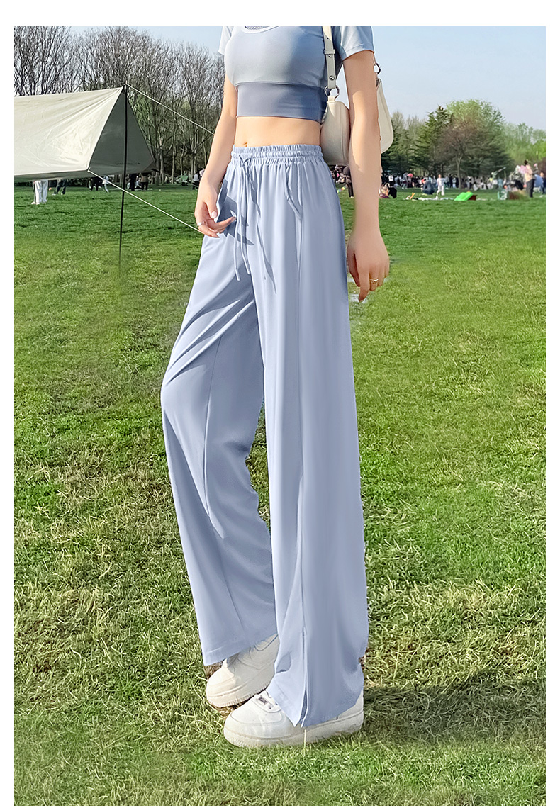 スポーツパンツ ゆったりドレープワイドスポーツパンツ