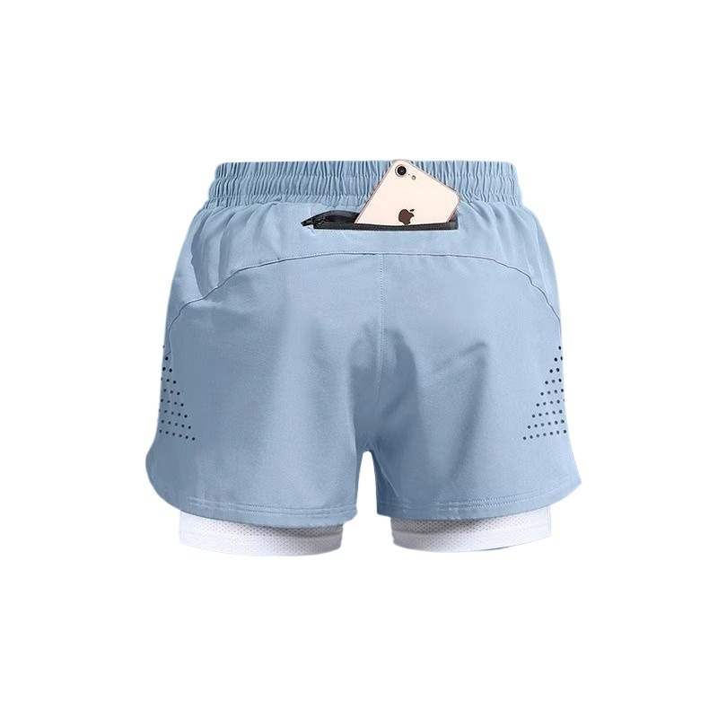 スポーツパンツ 二層式快適ショートパンツ
