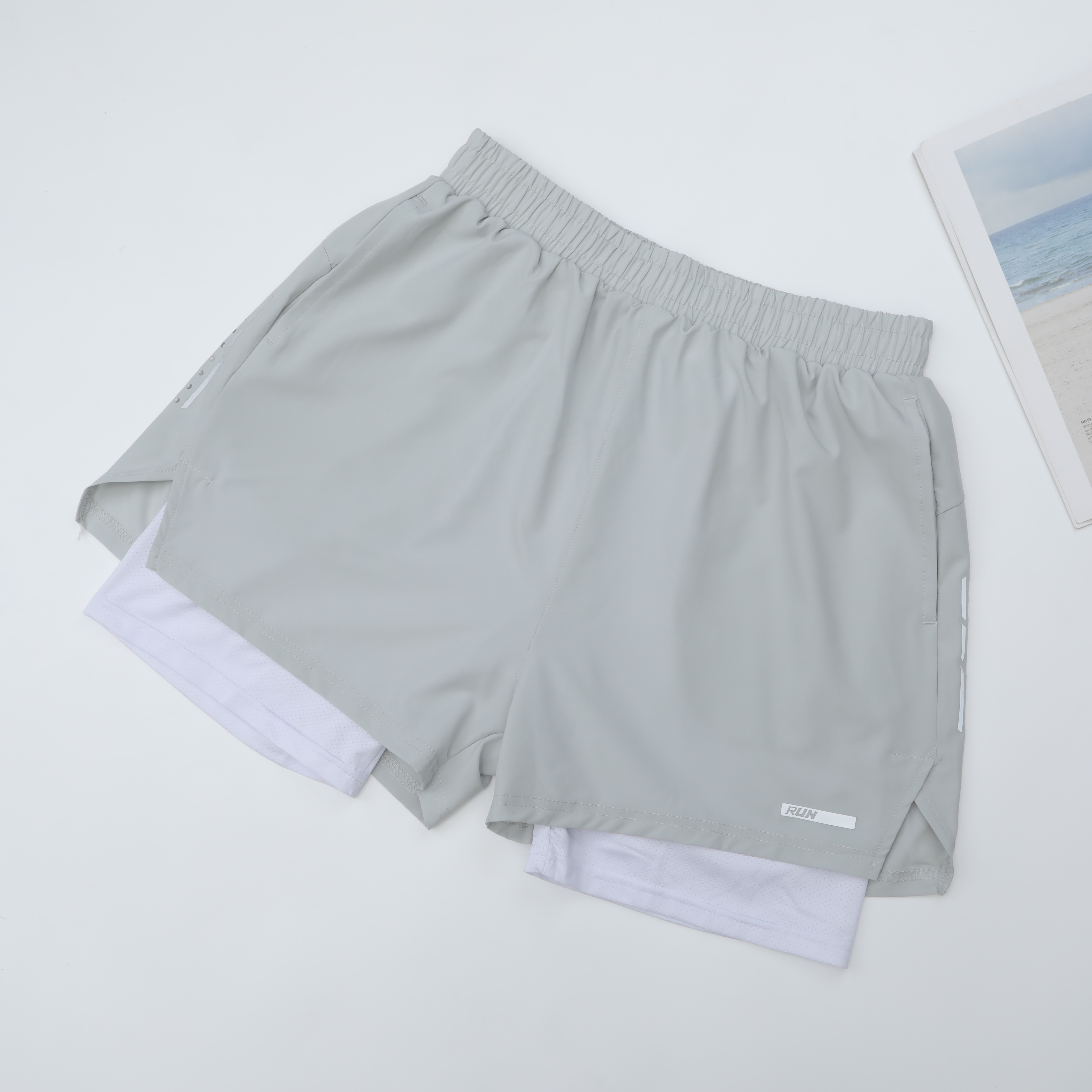 スポーツパンツ 二層式快適ショートパンツ