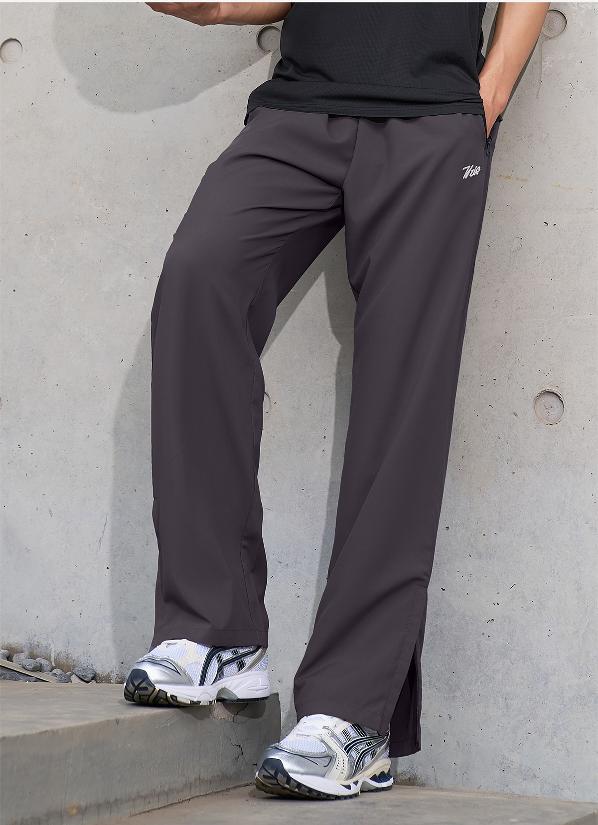 スポーツパンツ 快適動作 ストレートロングパンツ
