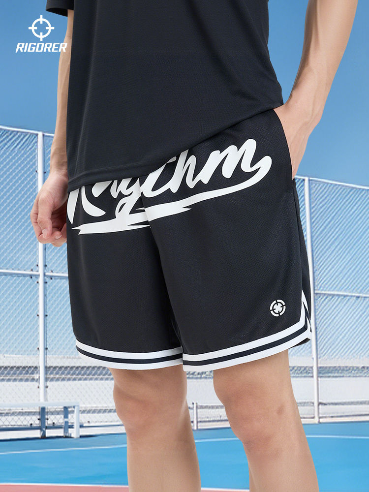 スポーツパンツ リズム感あふれるメッシュショート