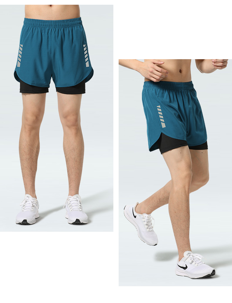 スポーツパンツ 二重構造クールランニングショート