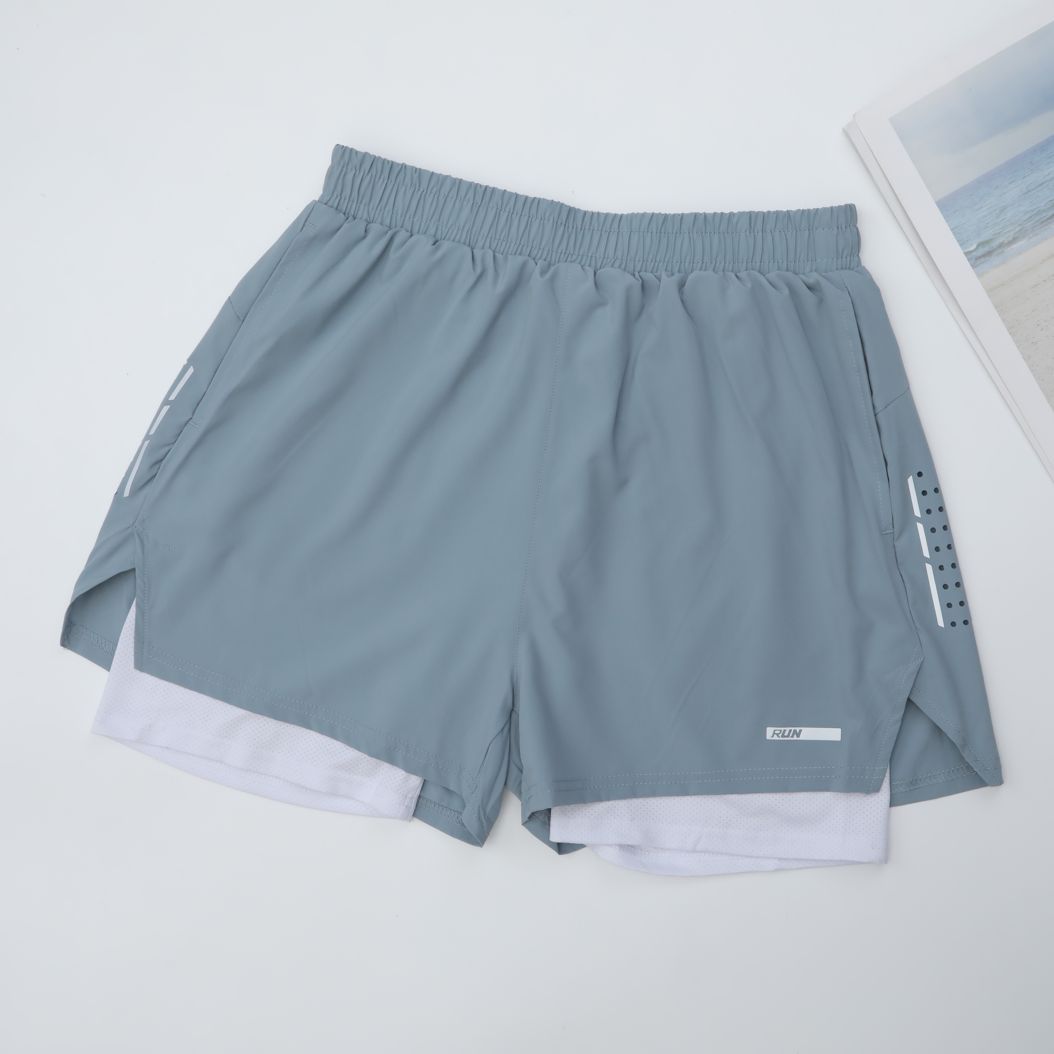 スポーツパンツ 二層式快適ショートパンツ