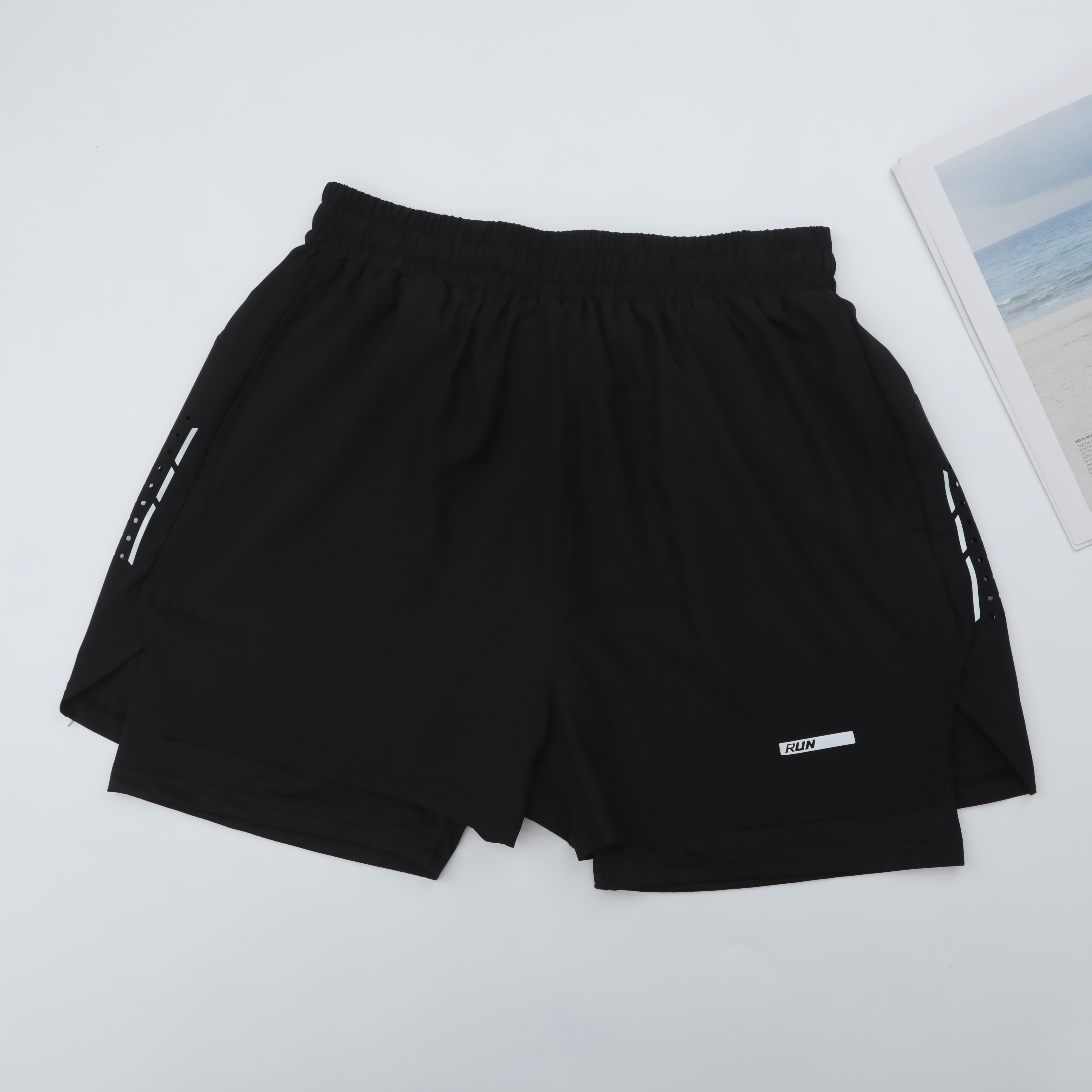 スポーツパンツ 二層式快適ショートパンツ