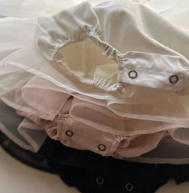 ベビードレス チュール ワンピース リボン付き 73-100