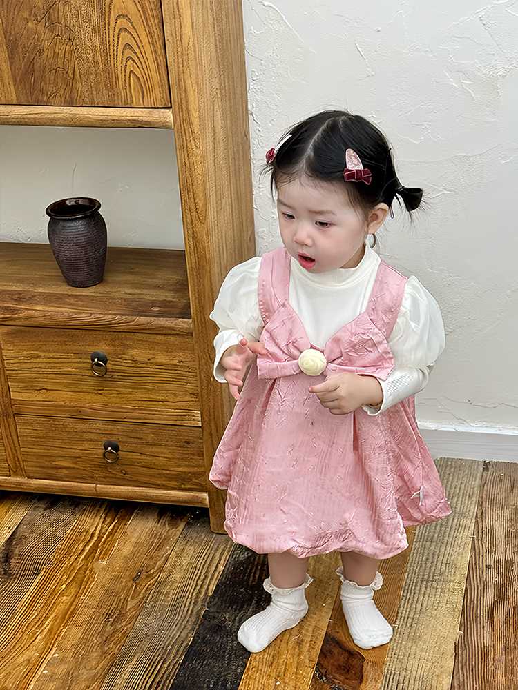 ベビードレス 80~110cm シワ加工 風合い 結婚式 ナチュラルベビードレス 結婚式 記念フォト