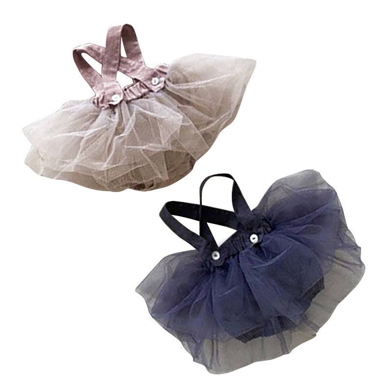 女の子用チュールレースベビードレス ジャンパースカート