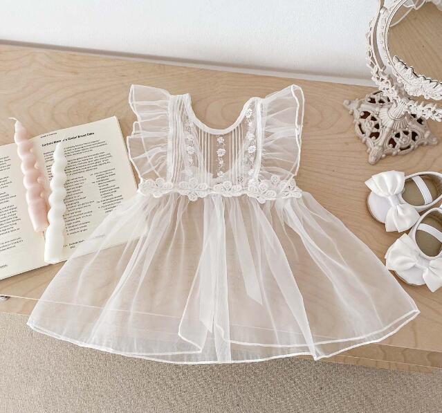 韓国風ベビードレス長袖ロンパース２点セット