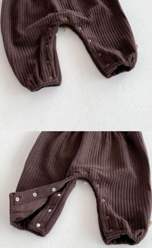 新作ベビードレス風ロンパース サロペット セット