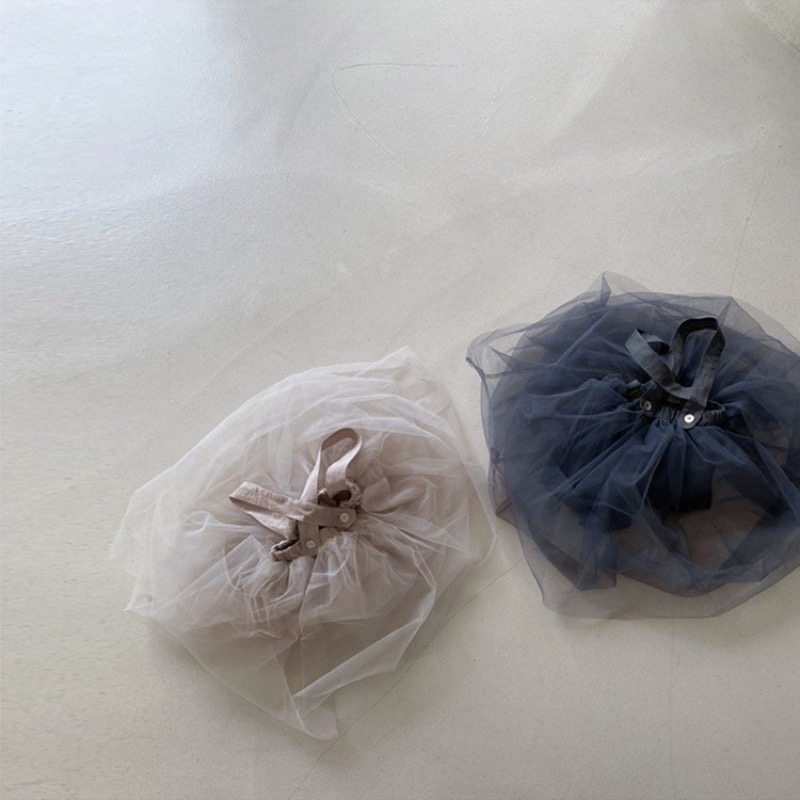 女の子用チュールレースベビードレス ジャンパースカート