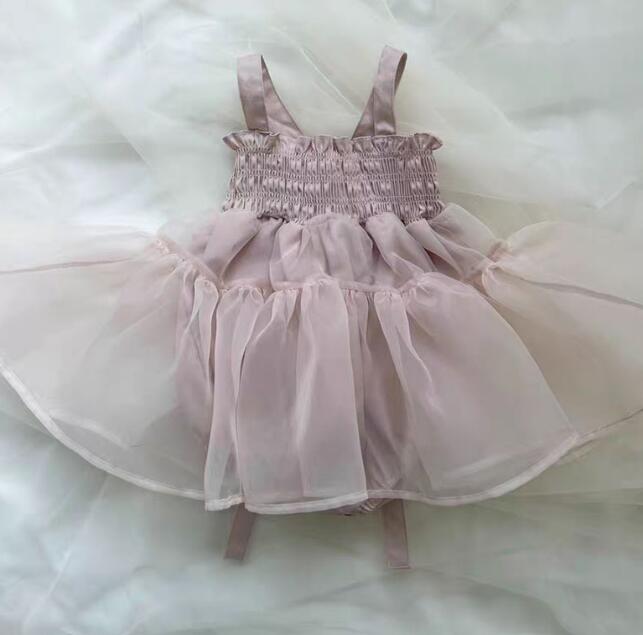 ベビードレス チュール ワンピース リボン付き 73-100