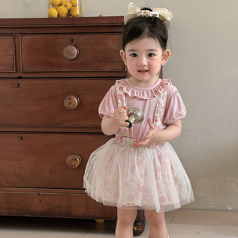 ベビードレス 妖精 チュール バースデー ベビードレス バースデー 春夏秋 70~100cm