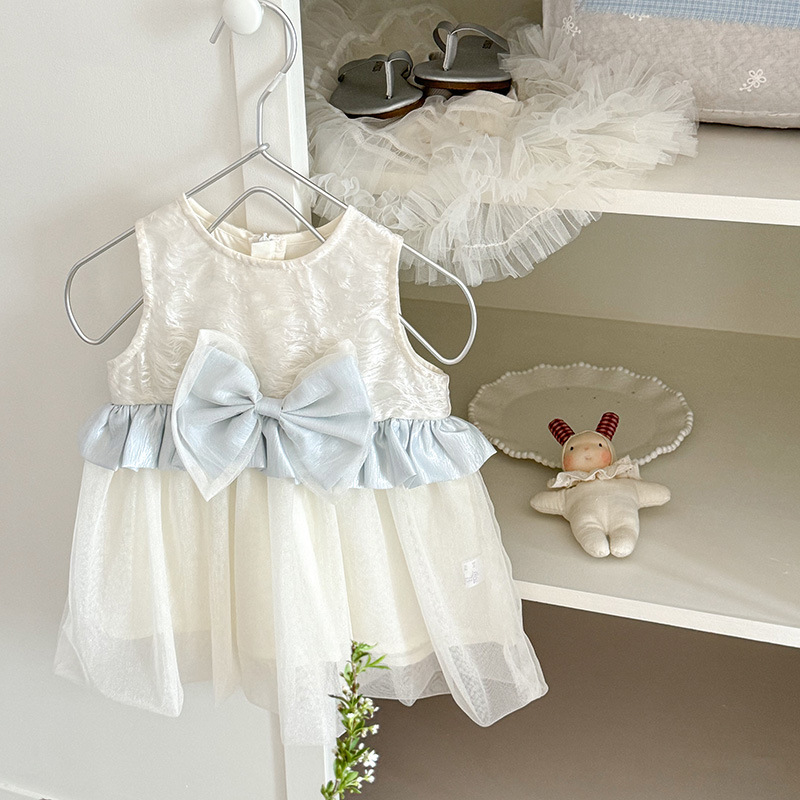 ベビードレス 特別な一日を彩るクリームベビードレス　女の子　セレモニー　結婚式　記念日　70~100cm