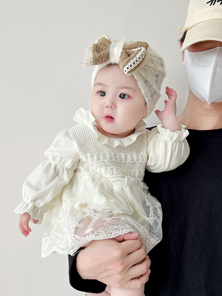 ベビードレス 繊細レース 退院用 ベビードレスセット お宮参り 記念撮影 セレモニー 新生児〜2歳