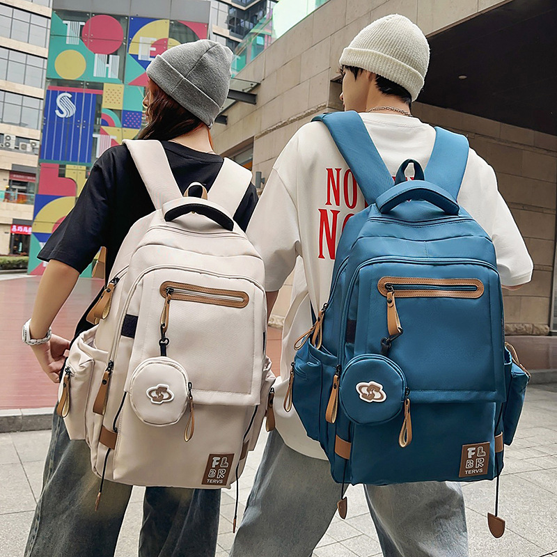 高校生 リュック 多機能ポケット付き学生リュック