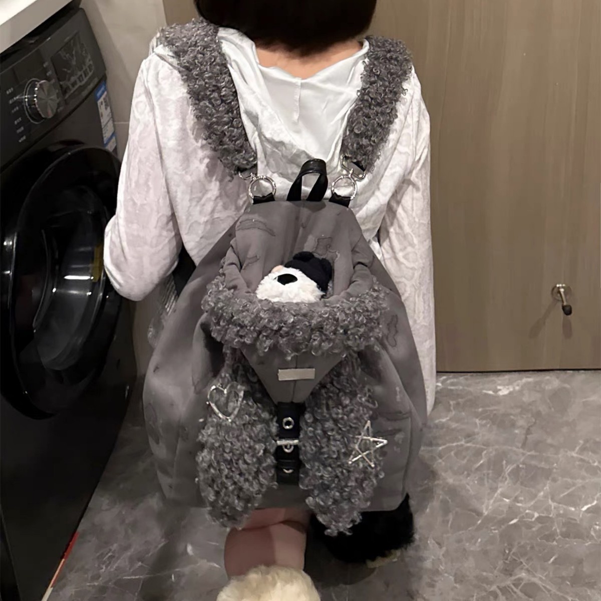 高校生 リュック 可愛い羊型リュックサック 