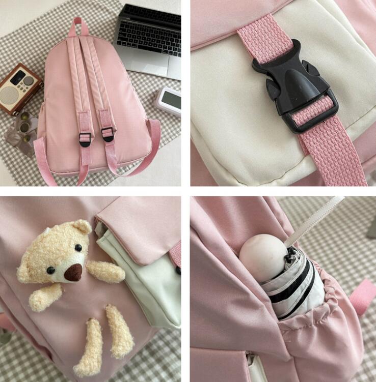 高校生 リュック 高校生向けくま付きおしゃれリュックサック