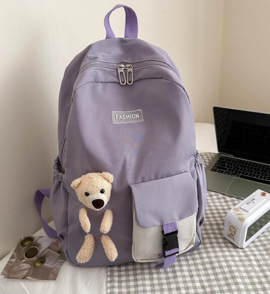 高校生 リュック 高校生向けくま付きおしゃれリュックサック