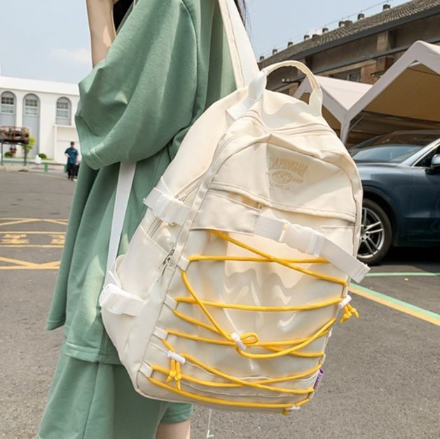 高校生 リュック ストラップ編み込み多機能リュック