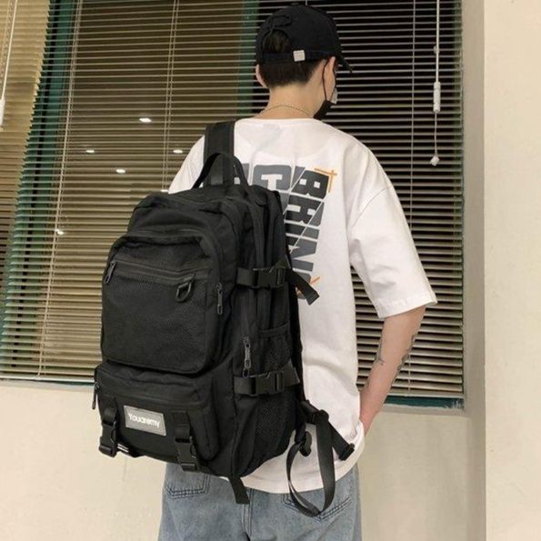 高校生 リュック メッシュポケット多機能リュック