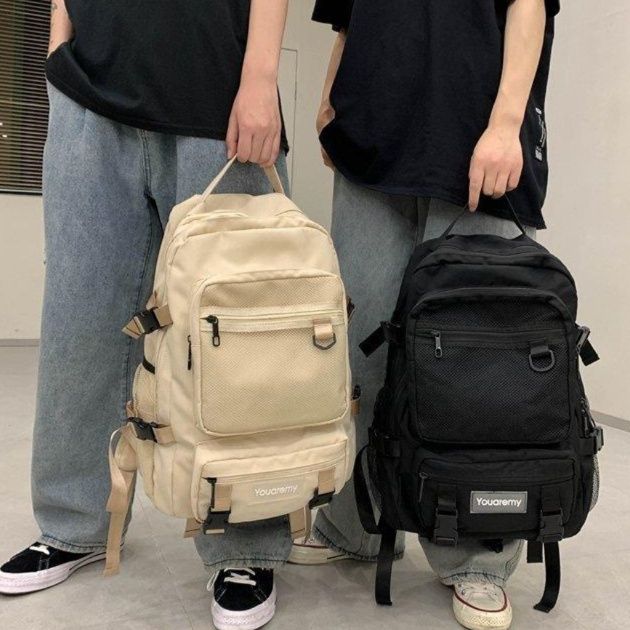 高校生 リュック メッシュポケット多機能リュック