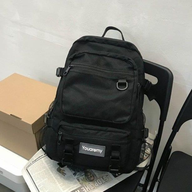 高校生 リュック メッシュポケット多機能リュック