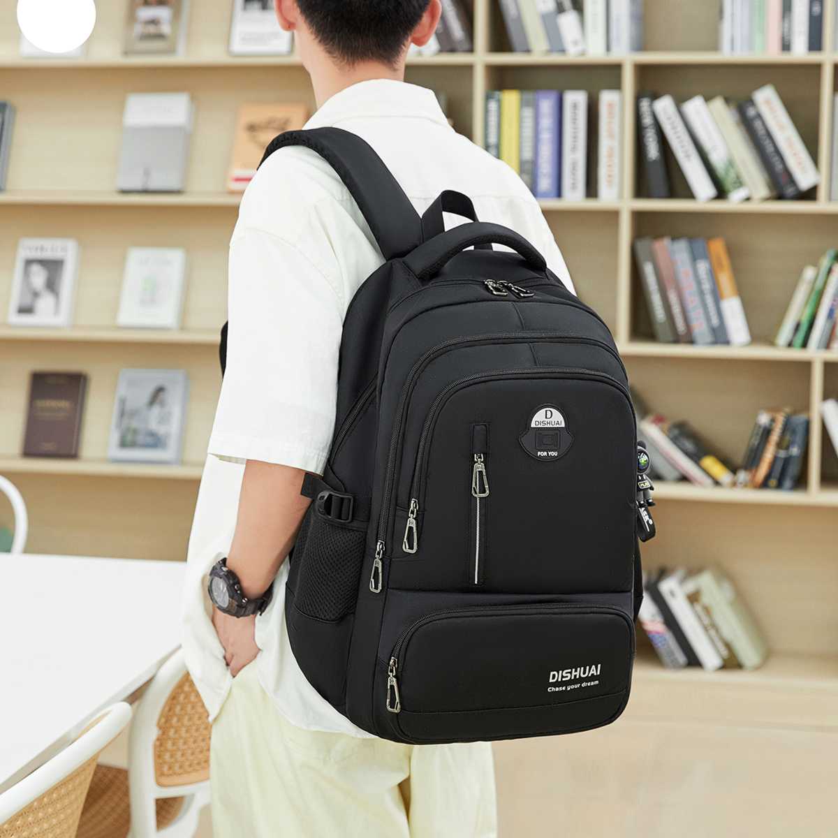 高校生 リュック 多機能学生用スタイリッシュバックパック