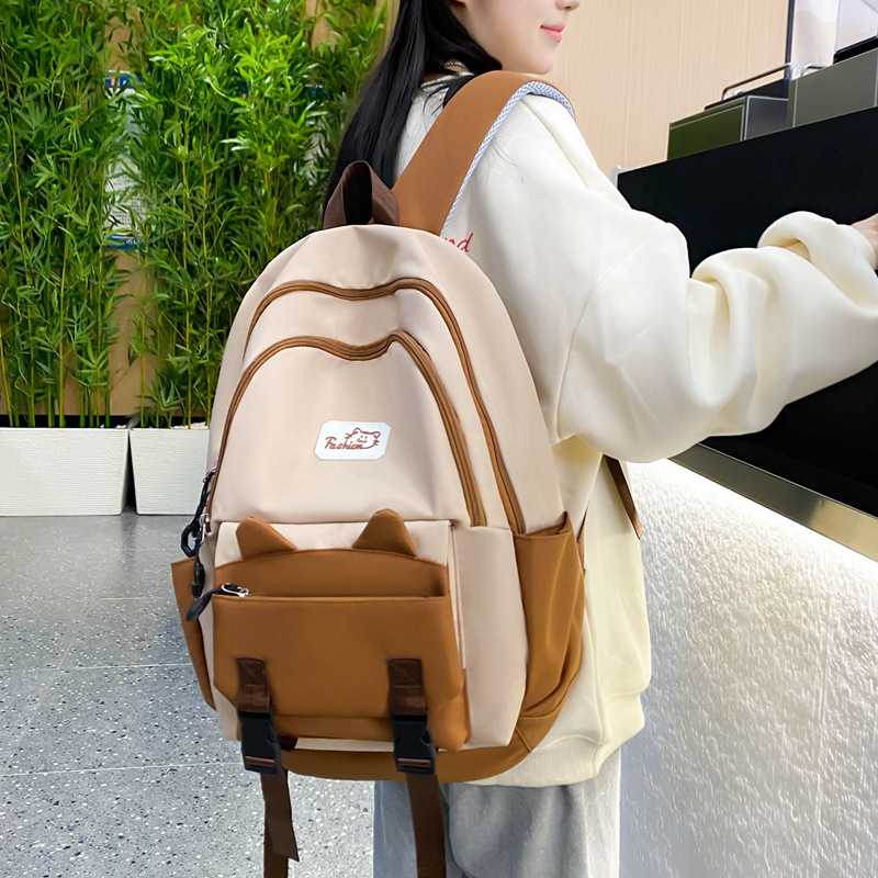 高校生 リュック 猫耳ウェーブ 学生旅行バッグ