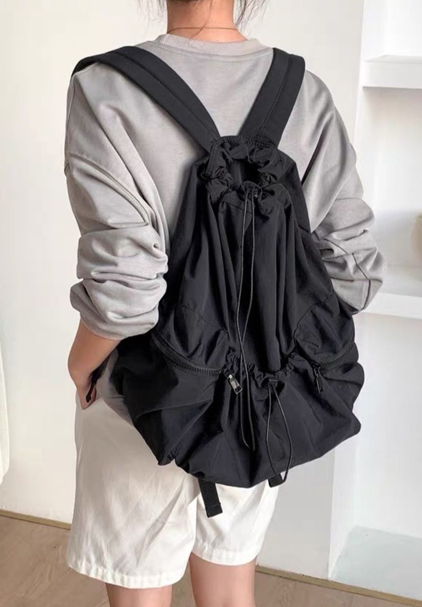 高校生 リュック 高校生向け軽量ナイロン巾着リュック大容量