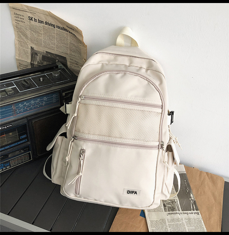 高校生 リュック メッシュポケット付き多機能リュック