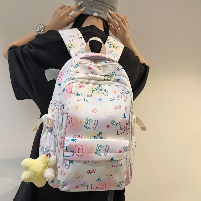 高校生 リュック 乙女心ポップデザインリュック