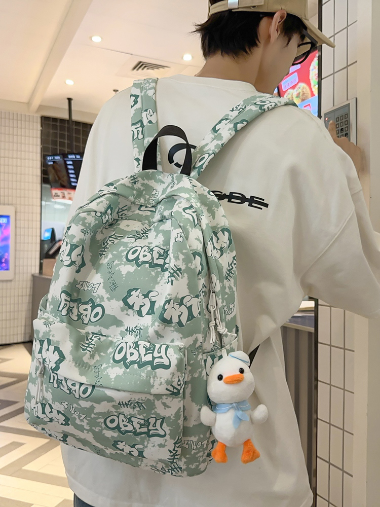 高校生 リュック かわいい落書き風 学生向けリュック