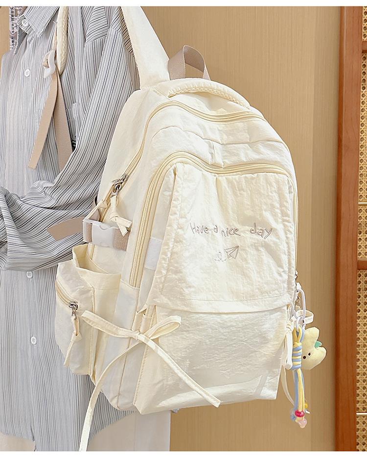 高校生 リュック 優しい刺繍メッセージ通学リュック