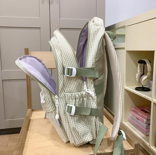 高校生 リュック 高校生向け大容量チェック柄リュック