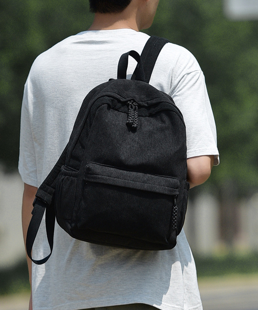 高校生 リュック 高校生向けコーデュロイリュック大容量男女兼用