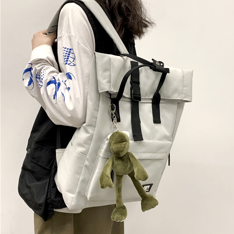 高校生 リュック ロールトップ 通学バッグ