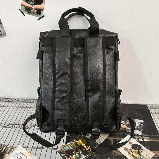 高校生 リュック 高校生向け合皮リュック 大容量通学バッグ