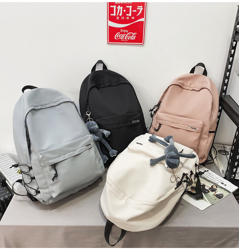 高校生 リュック カジュアル通学リュック ぬいぐるみ付き