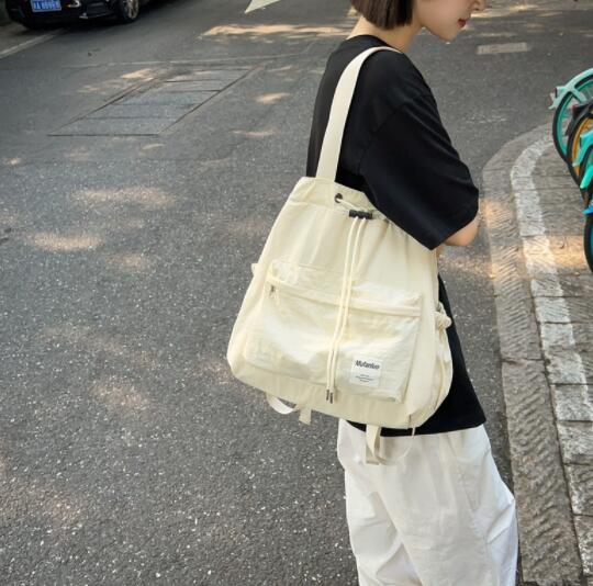 高校生 リュック 女子高生向け巾着型リュック 通学用バックパック