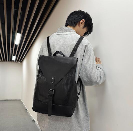 高校生 リュック 高校生向け合成皮革リュック通学バッグ