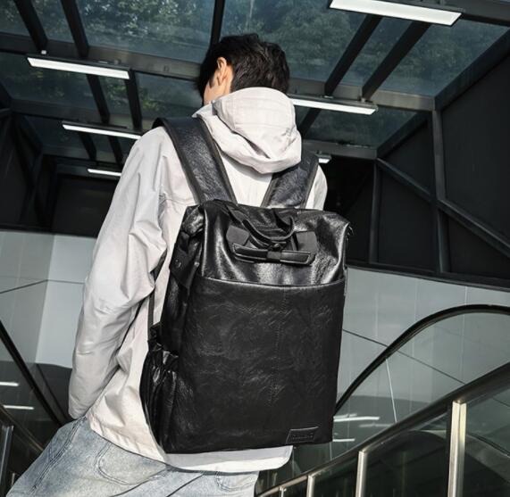 高校生 リュック 高校生向け合皮リュック 大容量通学バッグ