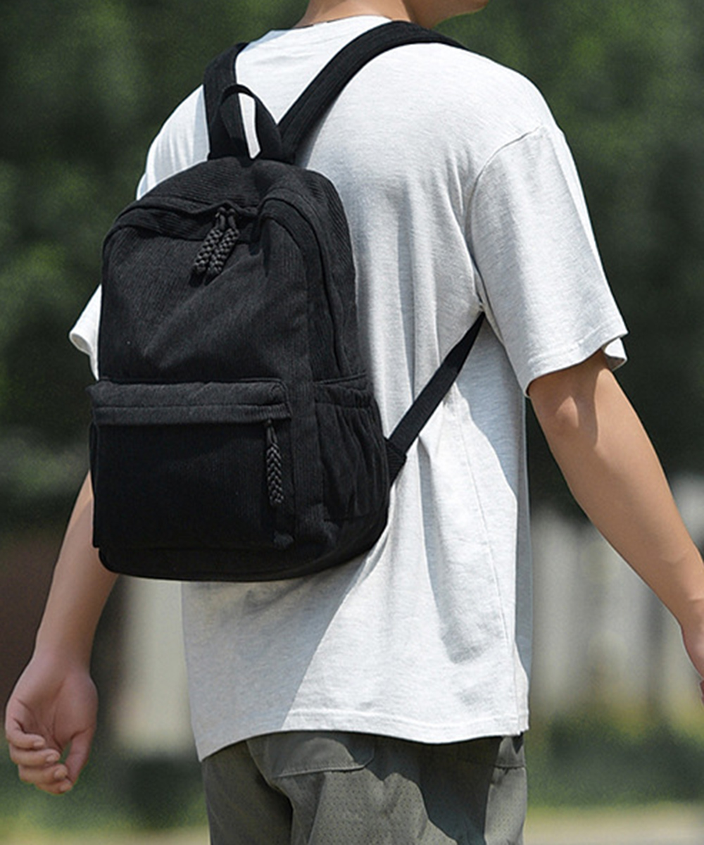 高校生 リュック 高校生向けコーデュロイリュック大容量男女兼用