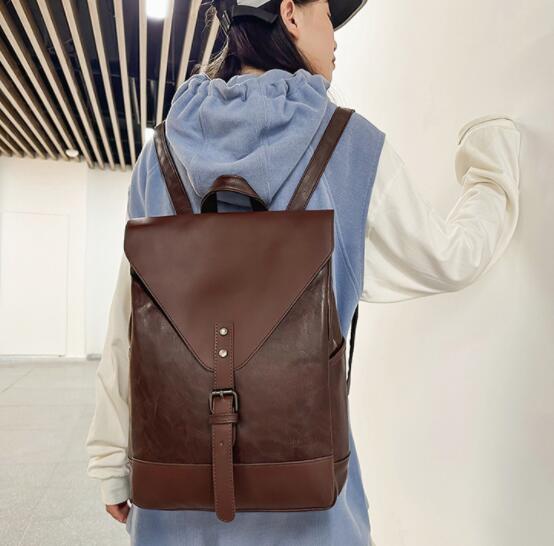 高校生 リュック 高校生向け合成皮革リュック通学バッグ