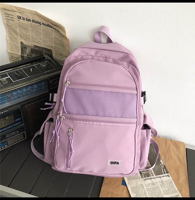 高校生 リュック メッシュポケット付き多機能リュック