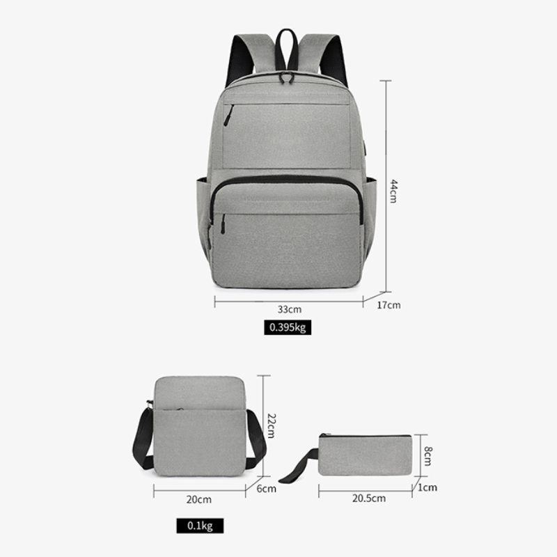 高校生 リュック 多機能三点セット大容量リュック撥水加工通学バッグ