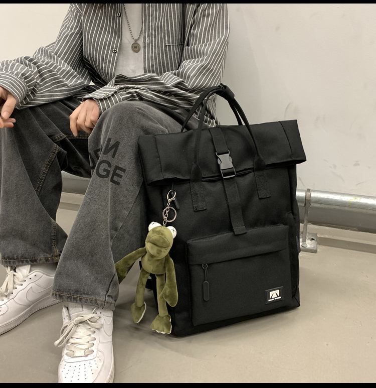 高校生 リュック ロールトップ 通学バッグ