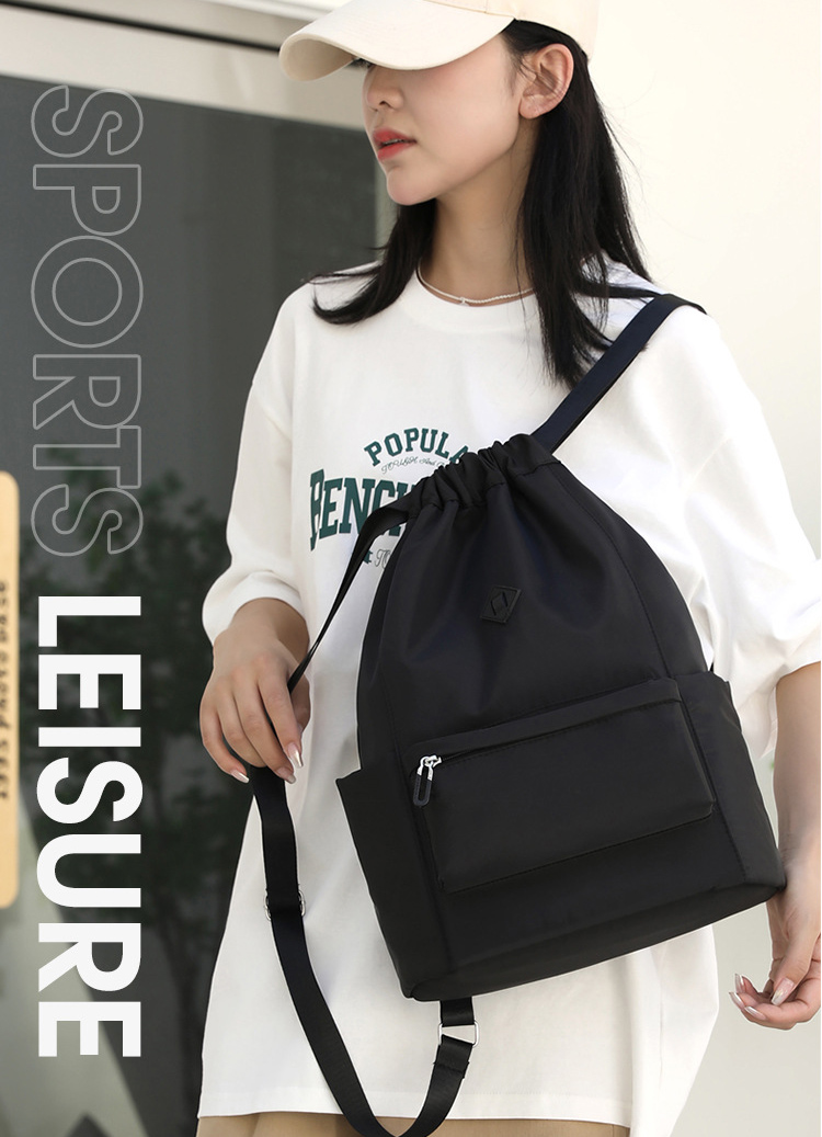 高校生 リュック 高校生向け大容量軽量多ポケットナップサック通学バッグ