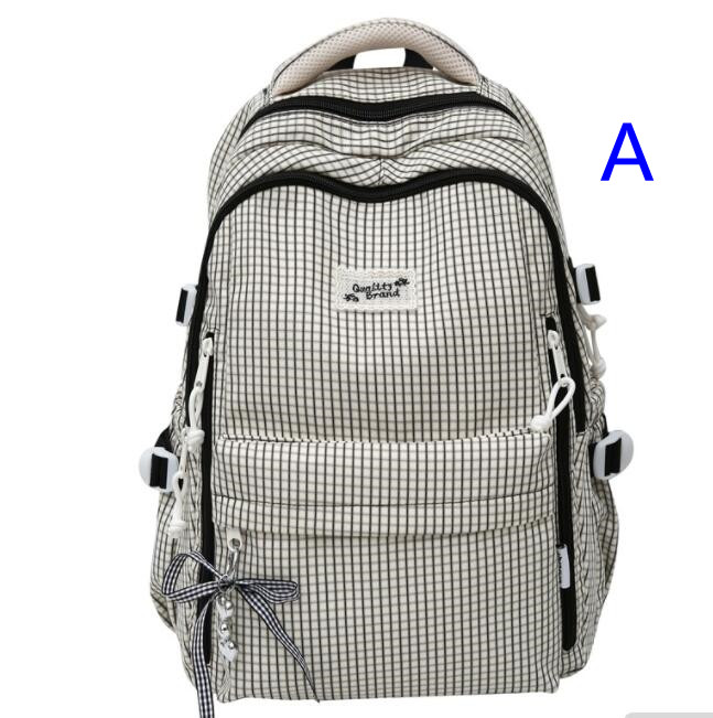高校生 リュック 高校生向け大容量チェック柄リュック